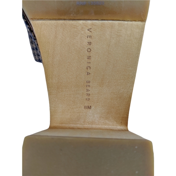 Veronica Beard Hannalee Tan Houndstooth Clog Sandal - Picture 9 of 15